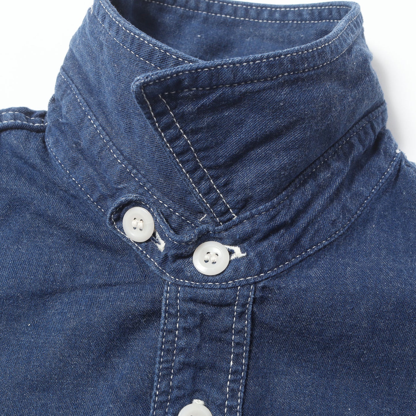 Lot.345 チンスト付き デニム ワークシャツ