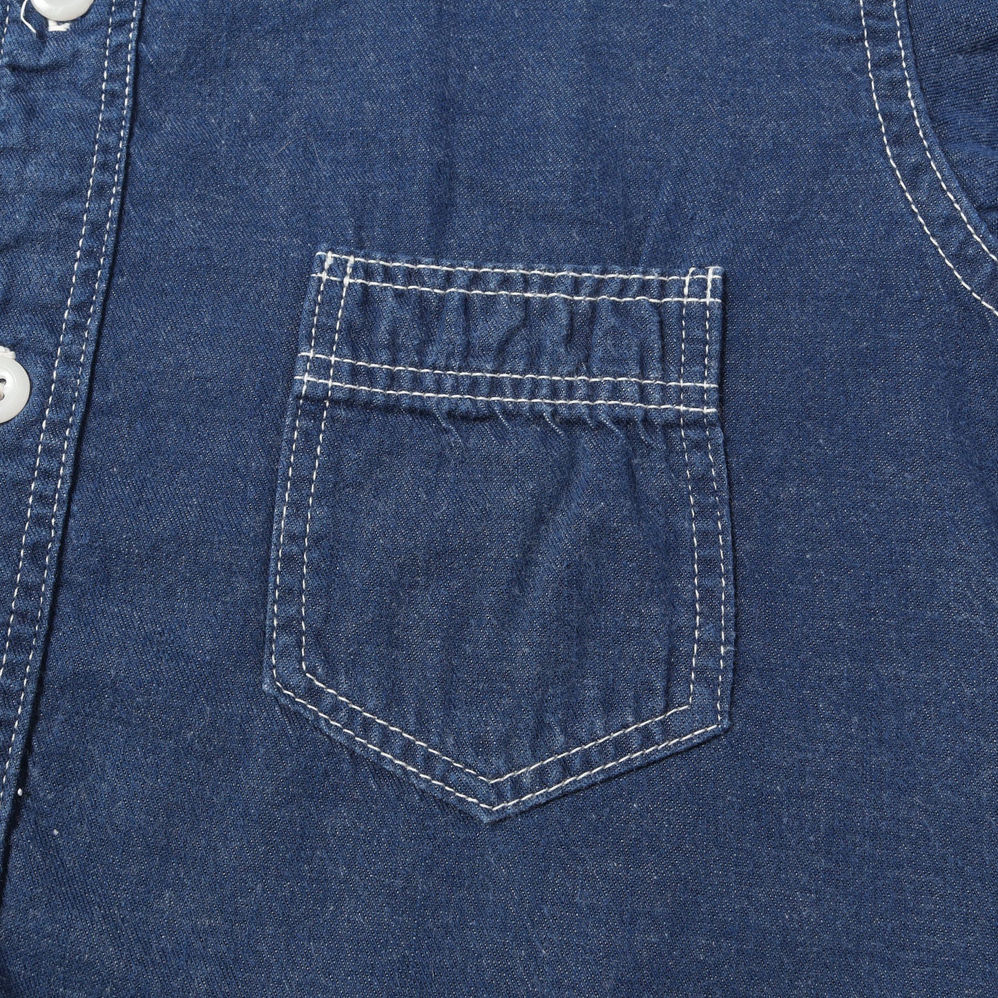 Lot.345 チンスト付き デニム ワークシャツ