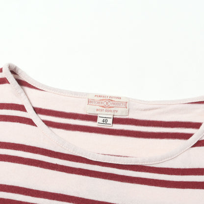 BUTCHER PRODUCTS ボーダー クルーネック Tシャツ