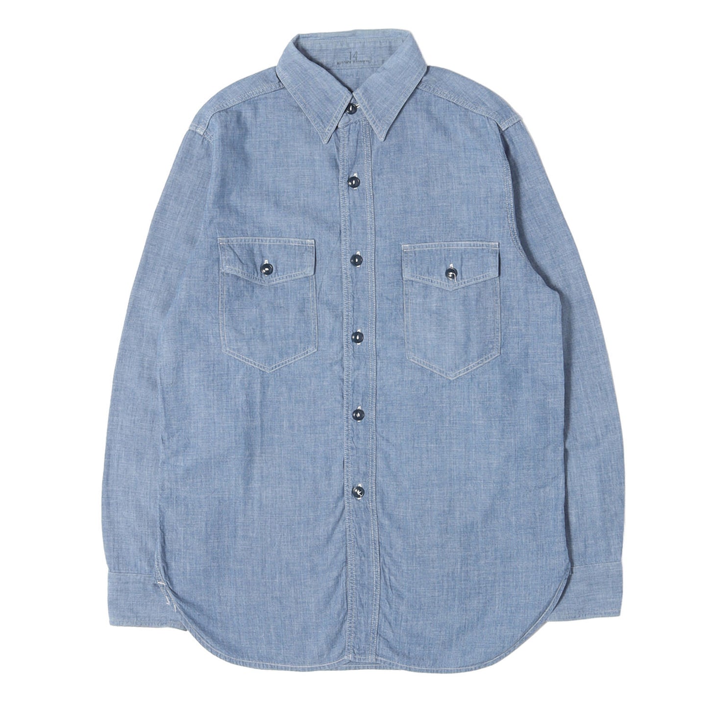 BUTCHER PRODUCTS マチ付き シャンブレーシャツ