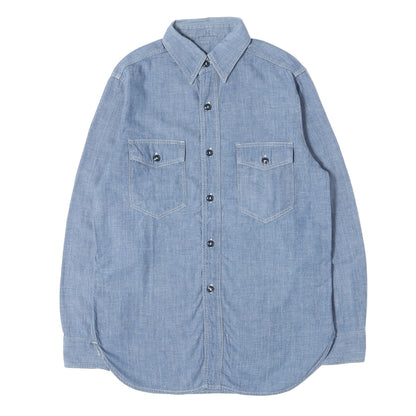 BUTCHER PRODUCTS マチ付き シャンブレーシャツ