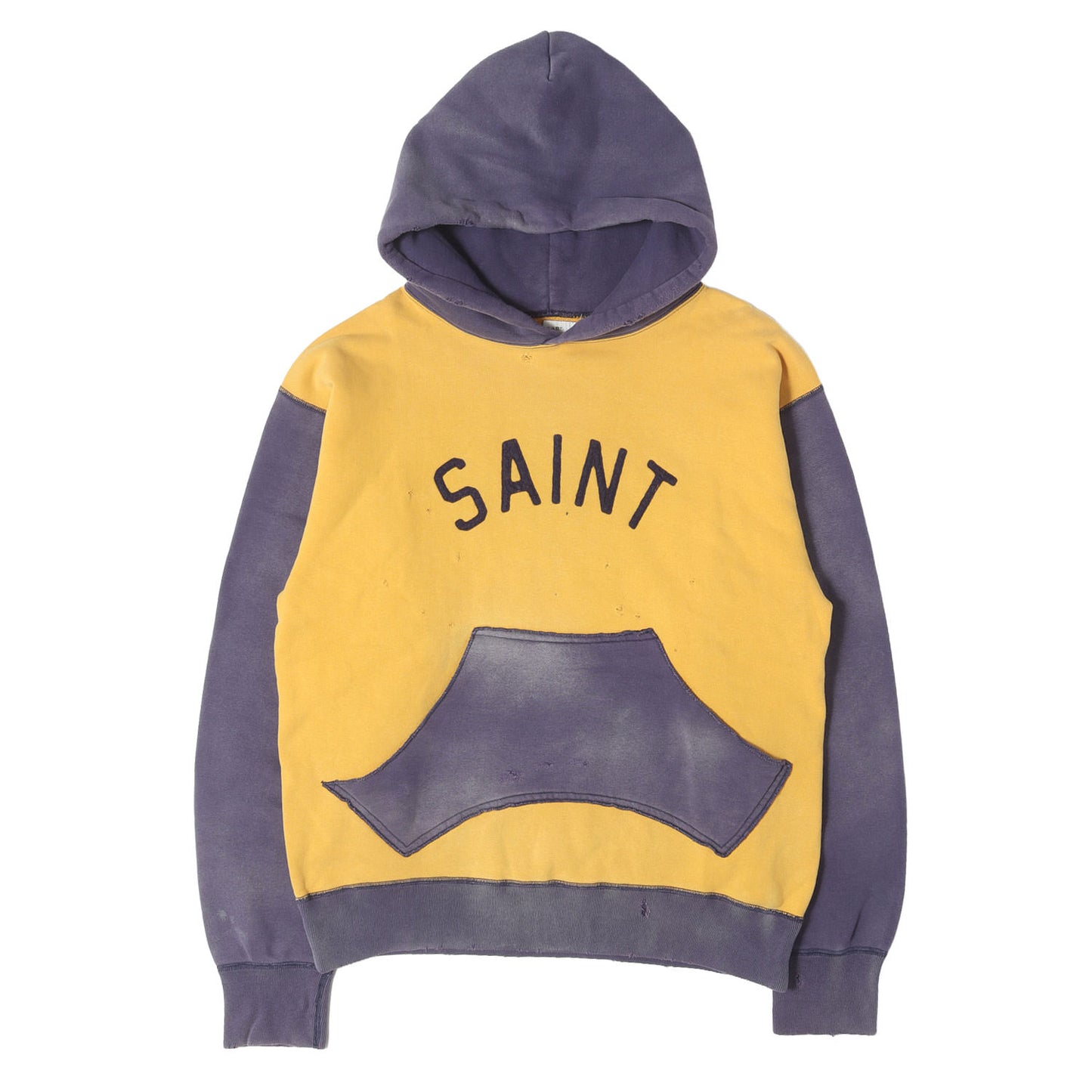 21AW ヴィンテージ加工 フェルトロゴ スウェットパーカー(HOODIE FELT)