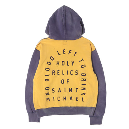 21AW ヴィンテージ加工 フェルトロゴ スウェットパーカー(HOODIE FELT)