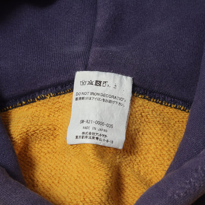 21AW ヴィンテージ加工 フェルトロゴ スウェットパーカー(HOODIE FELT)