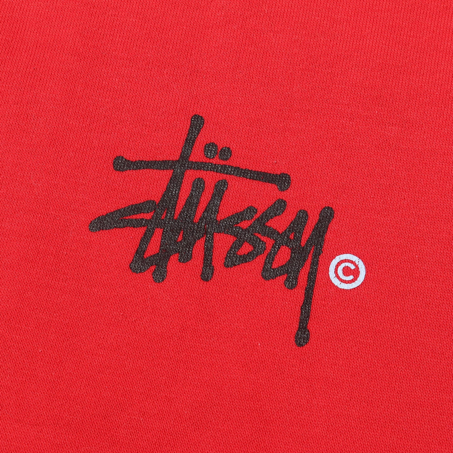 90s OLD STUSSY 赤青タグ ストックロゴ クルーネック スウェット(USA製)