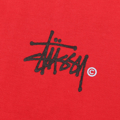 90s OLD STUSSY 赤青タグ ストックロゴ クルーネック スウェット(USA製)