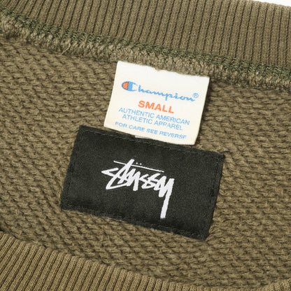 ×Champion ロゴ刺繍 前V ラグラン スウェット