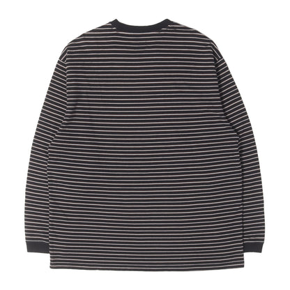 21SS ブランドロゴ ストライプ ロングスリーブ Tシャツ(Thin Stripe L/S Top)