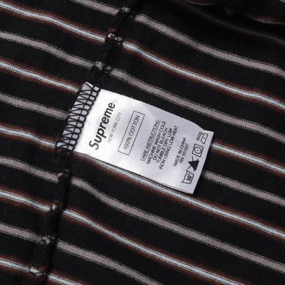 21SS ブランドロゴ ストライプ ロングスリーブ Tシャツ(Thin Stripe L/S Top)