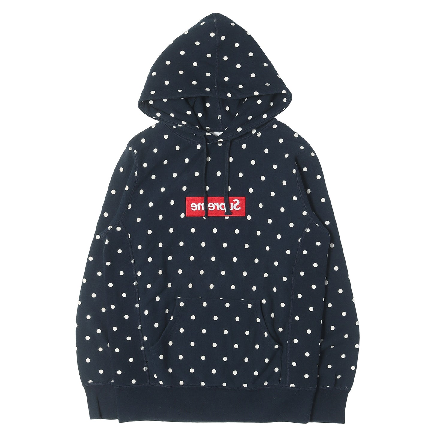 ×COMME des GARCONS SHIRT ドット柄 BOXロゴ スウェットパーカー(Box Logo Hoodie)