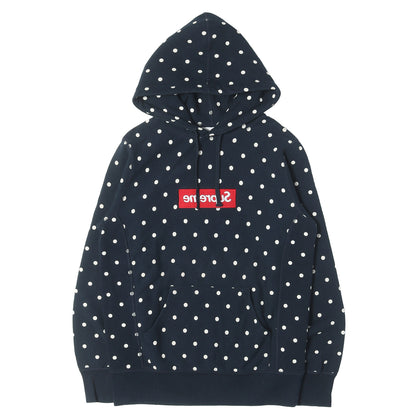 ×COMME des GARCONS SHIRT ドット柄 BOXロゴ スウェットパーカー(Box Logo Hoodie)
