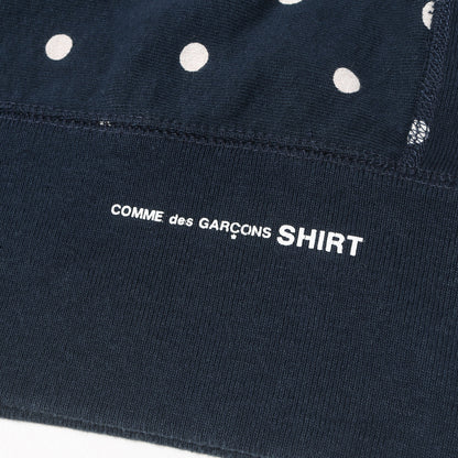 ×COMME des GARCONS SHIRT ドット柄 BOXロゴ スウェットパーカー(Box Logo Hoodie)