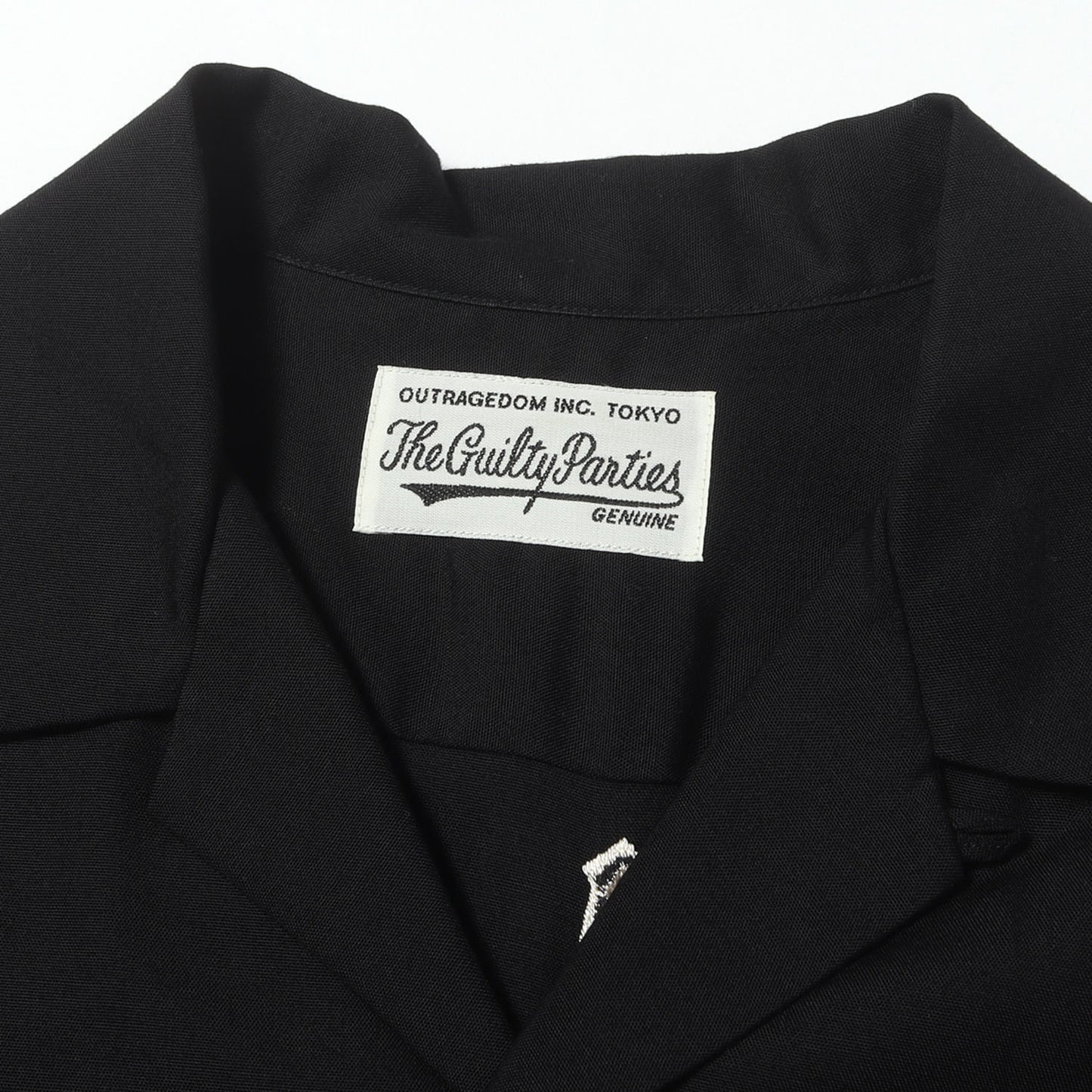 天国東京 虎 刺繍 オープンカラー レーヨン 半袖シャツ(50'S SHIRT S/S)