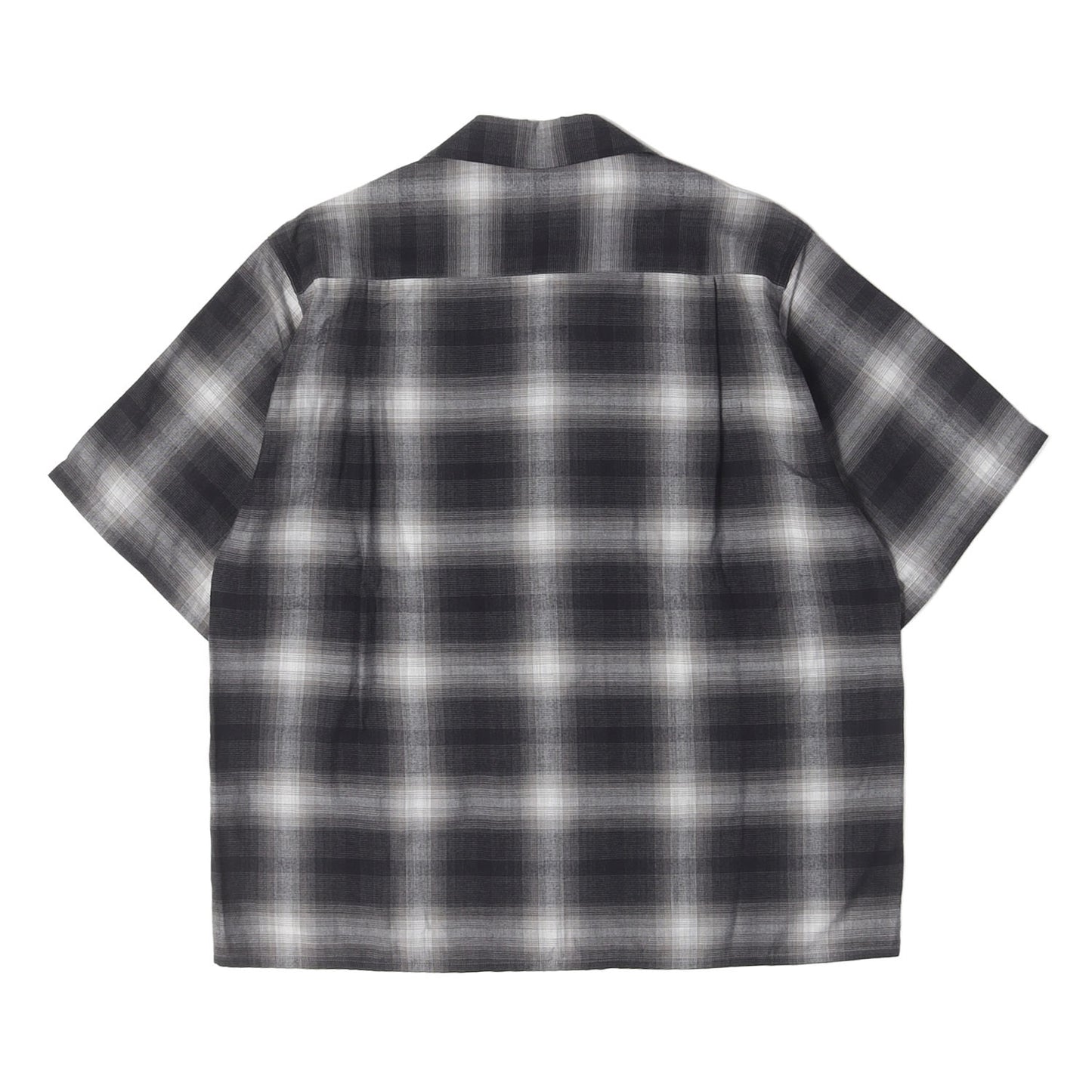25SS オンブレチェック オープンカラー レーヨン 半袖シャツ(OMBRAY CHECK OPEN COLLAR SHIRT S/S)