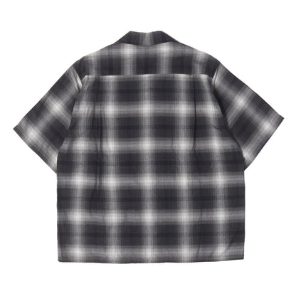 25SS オンブレチェック オープンカラー レーヨン 半袖シャツ(OMBRAY CHECK OPEN COLLAR SHIRT S/S)