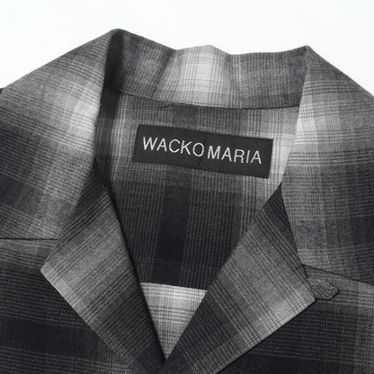 25SS オンブレチェック オープンカラー レーヨン 半袖シャツ(OMBRAY CHECK OPEN COLLAR SHIRT S/S)