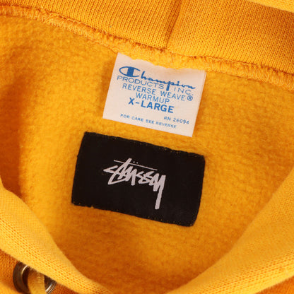 ×Champion ストックロゴ刺繍 リバースウィーブ スウェットパーカー