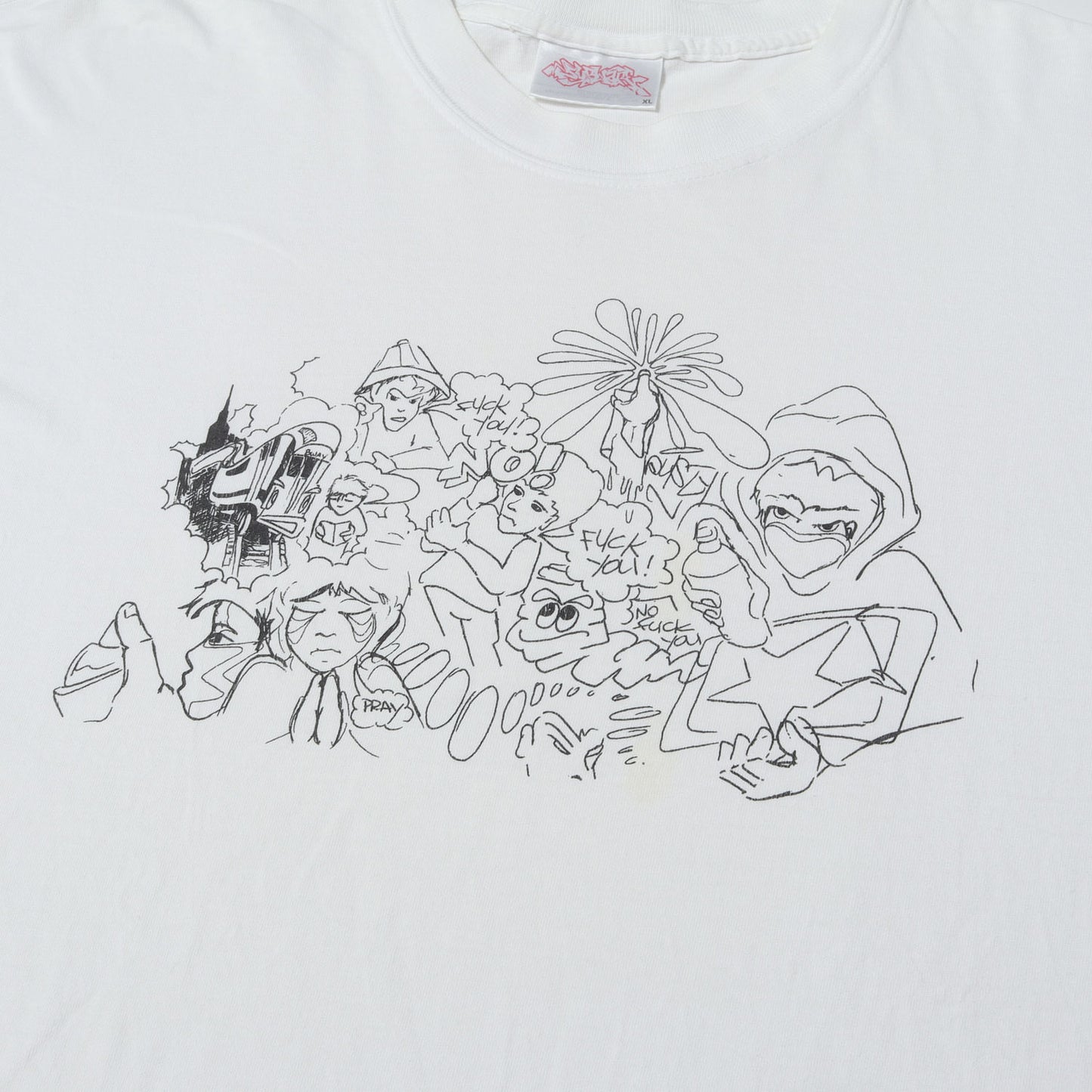00s グラフィックプリント クルーネック Tシャツ