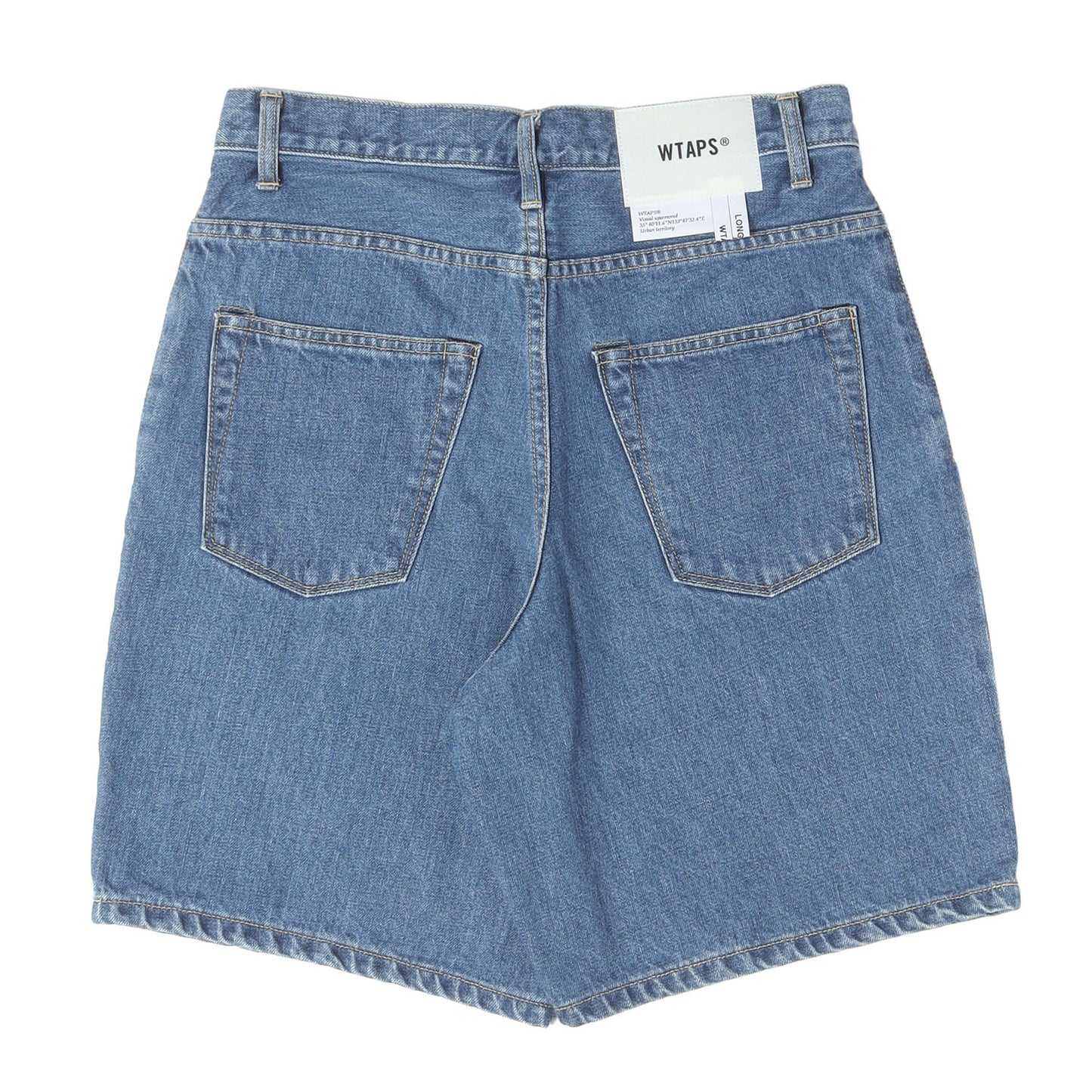 26SS ストーンバイオブリーチ加工 1タック デニム ショーツ(BLUES STRAIGHT / SHORTS / COTTON. DENIM)