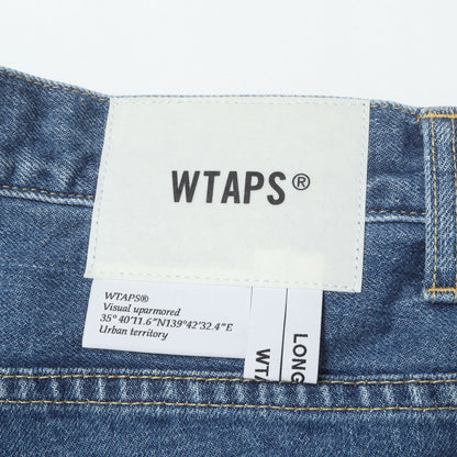 26SS ストーンバイオブリーチ加工 1タック デニム ショーツ(BLUES STRAIGHT / SHORTS / COTTON. DENIM)