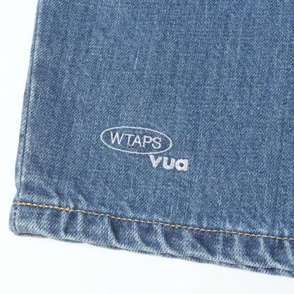 26SS ストーンバイオブリーチ加工 1タック デニム ショーツ(BLUES STRAIGHT / SHORTS / COTTON. DENIM)