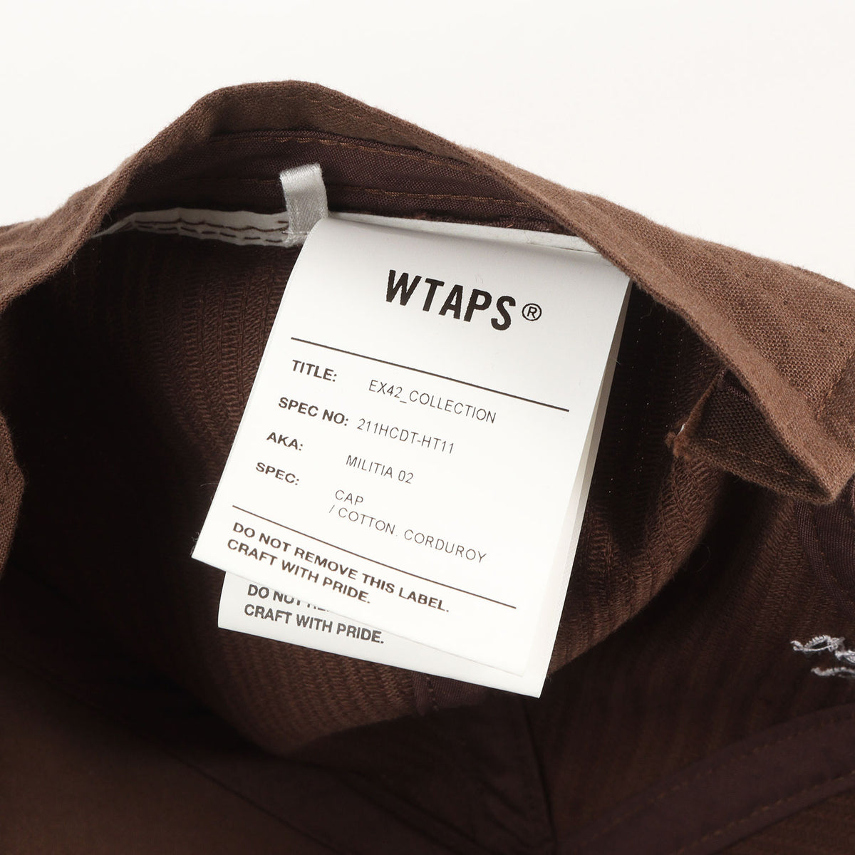 21SS サークルロゴ コーデュロイ 5パネルキャップ(MILITIA 02 / CAP / COTTON. CORDUROY)