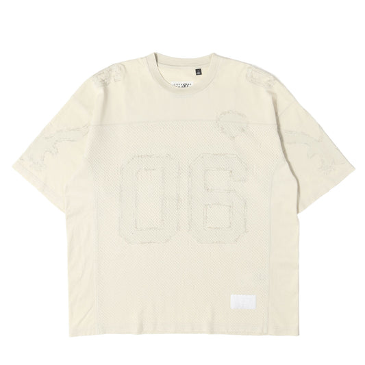 26SS ×MM6 Maison Margiela コットンメッシュ フットボール Tシャツ(Cotton Football Jersey)