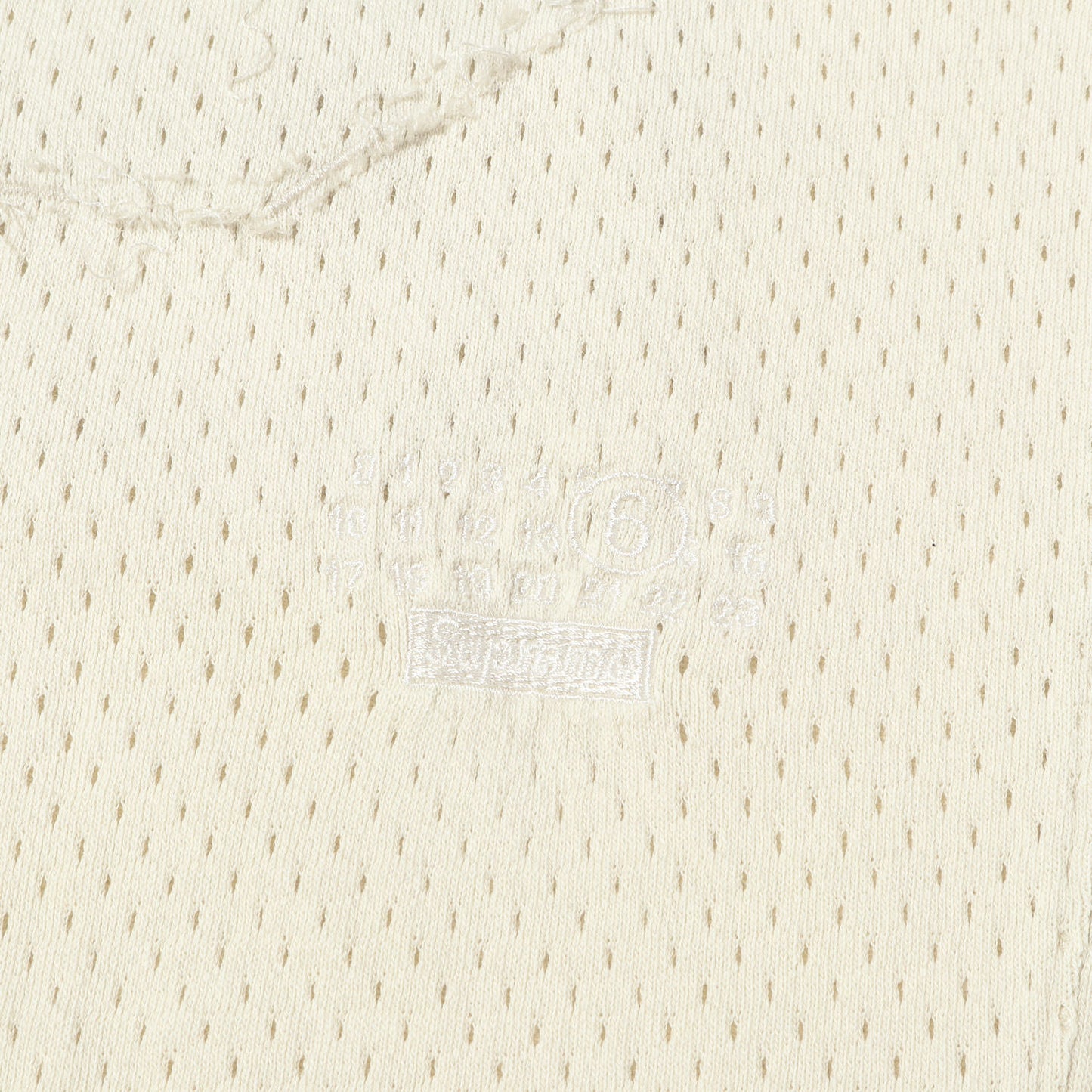 26SS ×MM6 Maison Margiela コットンメッシュ フットボール Tシャツ(Cotton Football Jersey)