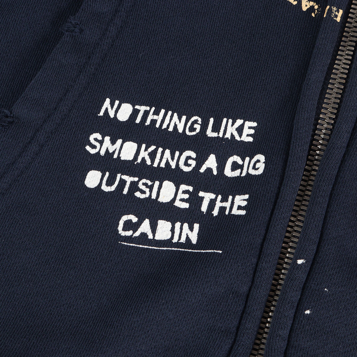 26SS ダメージ加工 オーバーサイズ フルジップ スウェットパーカー(Treatment Center Zip Up Hoodie)