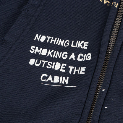 26SS ダメージ加工 オーバーサイズ フルジップ スウェットパーカー(Treatment Center Zip Up Hoodie)