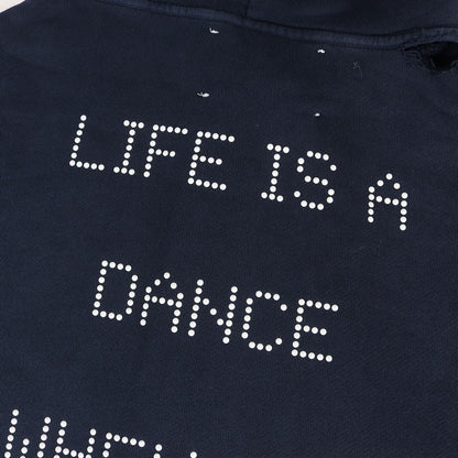 26SS ダメージ加工 オーバーサイズ フルジップ スウェットパーカー(Treatment Center Zip Up Hoodie)