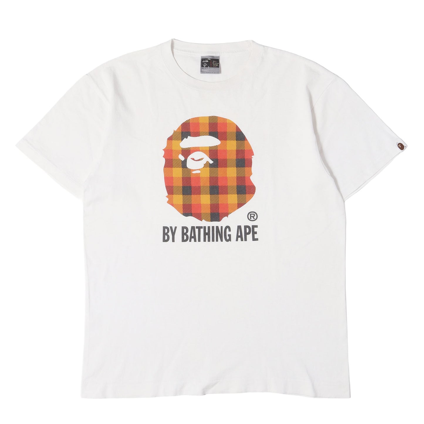 00s チェック 大猿プリント Tシャツ