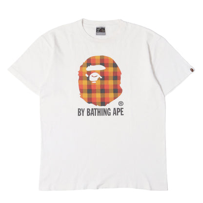 00s チェック 大猿プリント Tシャツ