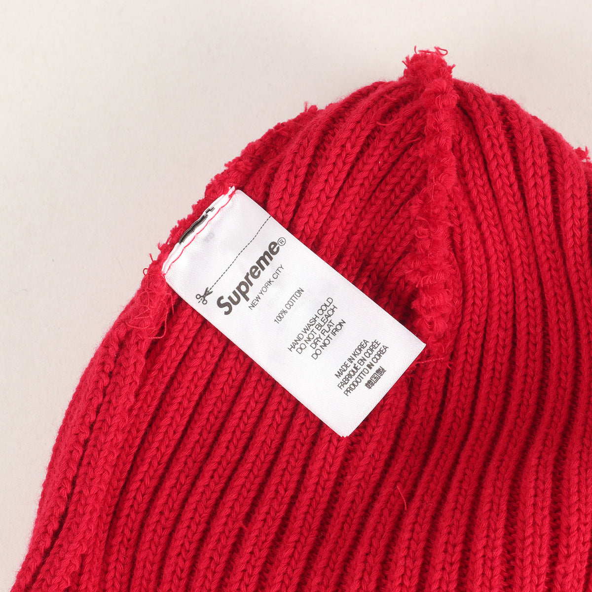 25SS オーバーダイ加工 コットンニット ビーニー(Overdyed Beanie)