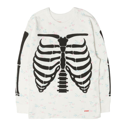 25AW ×Hanes フローラル柄 ボーンプリント サーマル ロングスリーブTシャツ(Bones Thermal Crew)