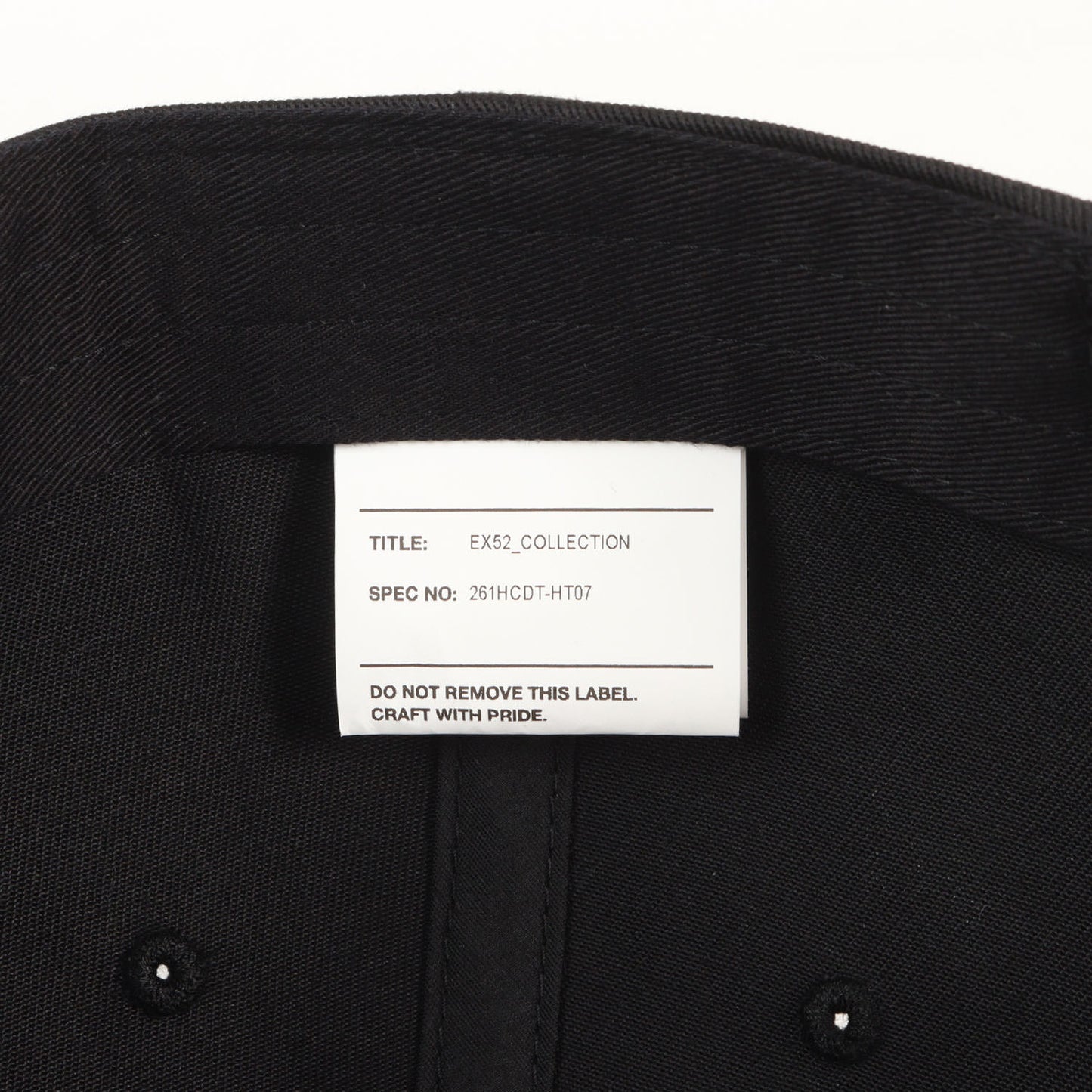 26SS WTロゴ ツイル 6パネルキャップ(T-6M 03 / CAP / CTPL. TWILL)
