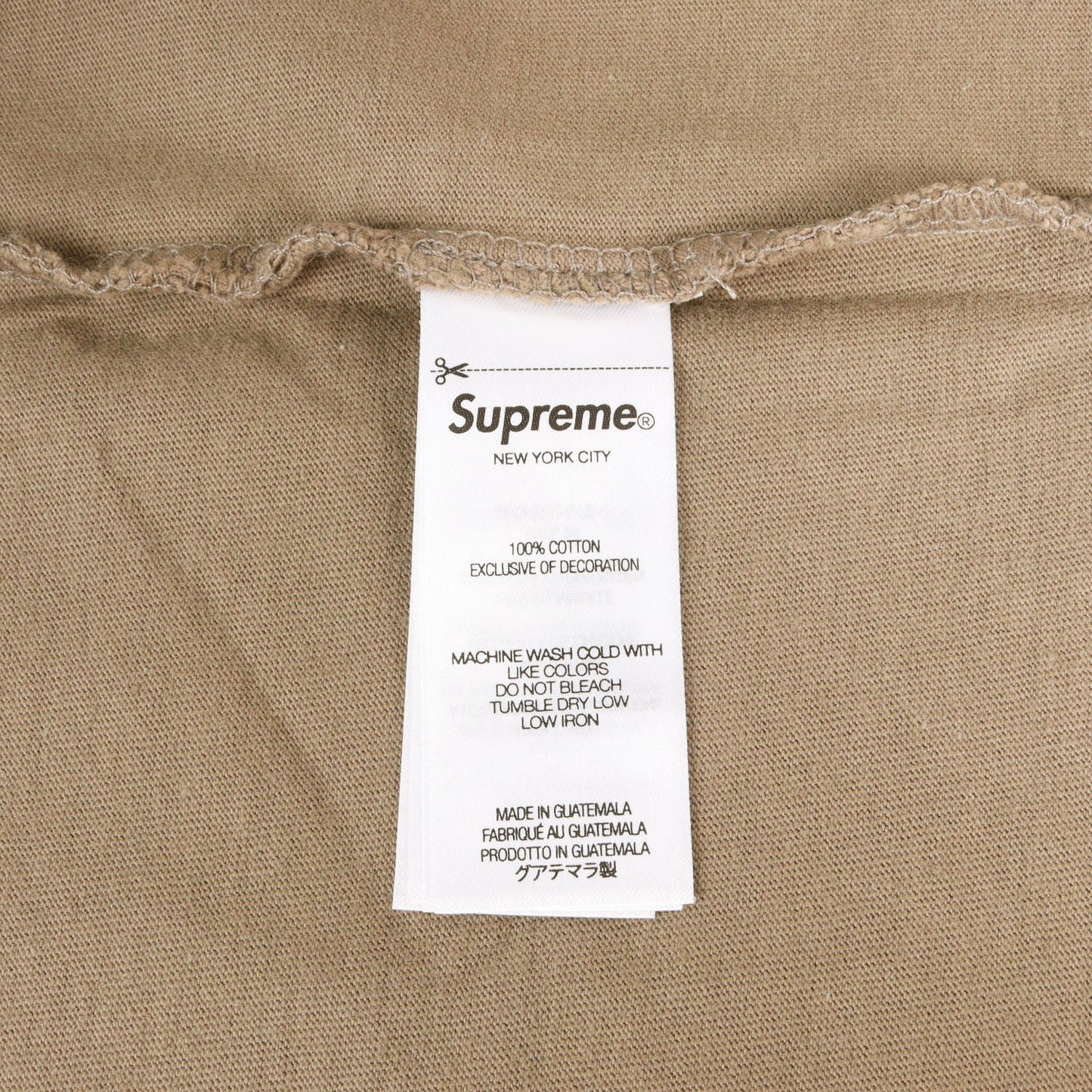 24SS ウォッシュ加工 タギングロゴ Tシャツ(Washed Tag S/S Top)