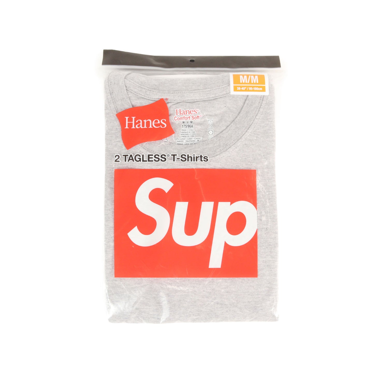 24SS ×Hanes スモールBOXロゴ Tシャツ 2枚パック(Tagless Tees)