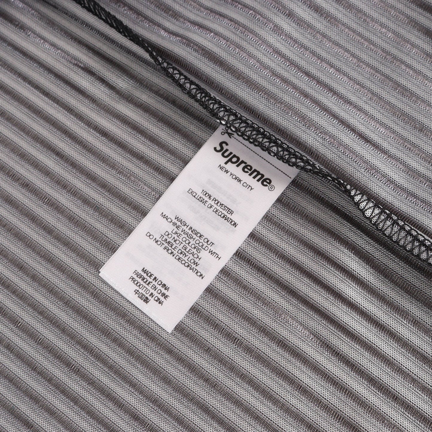 23SS メッシュ ストライプ ジャージトップ(Gradient Mesh Stripe Jersey)