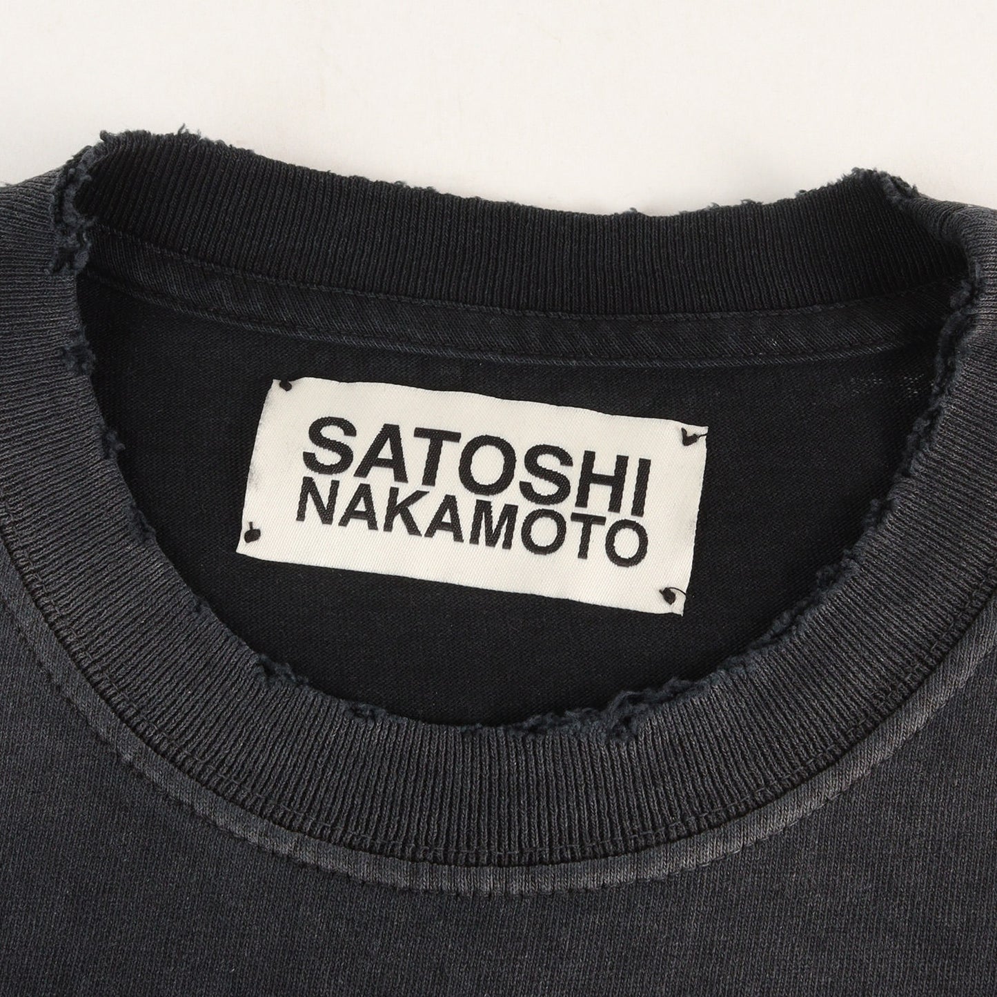26SS ダメージ加工 スタッズ付き オーバーサイズ Tシャツ(SATOSHI SENT ME TEE)