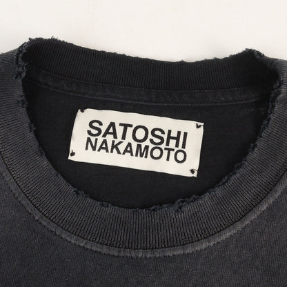 26SS ダメージ加工 スタッズ付き オーバーサイズ Tシャツ(SATOSHI SENT ME TEE)