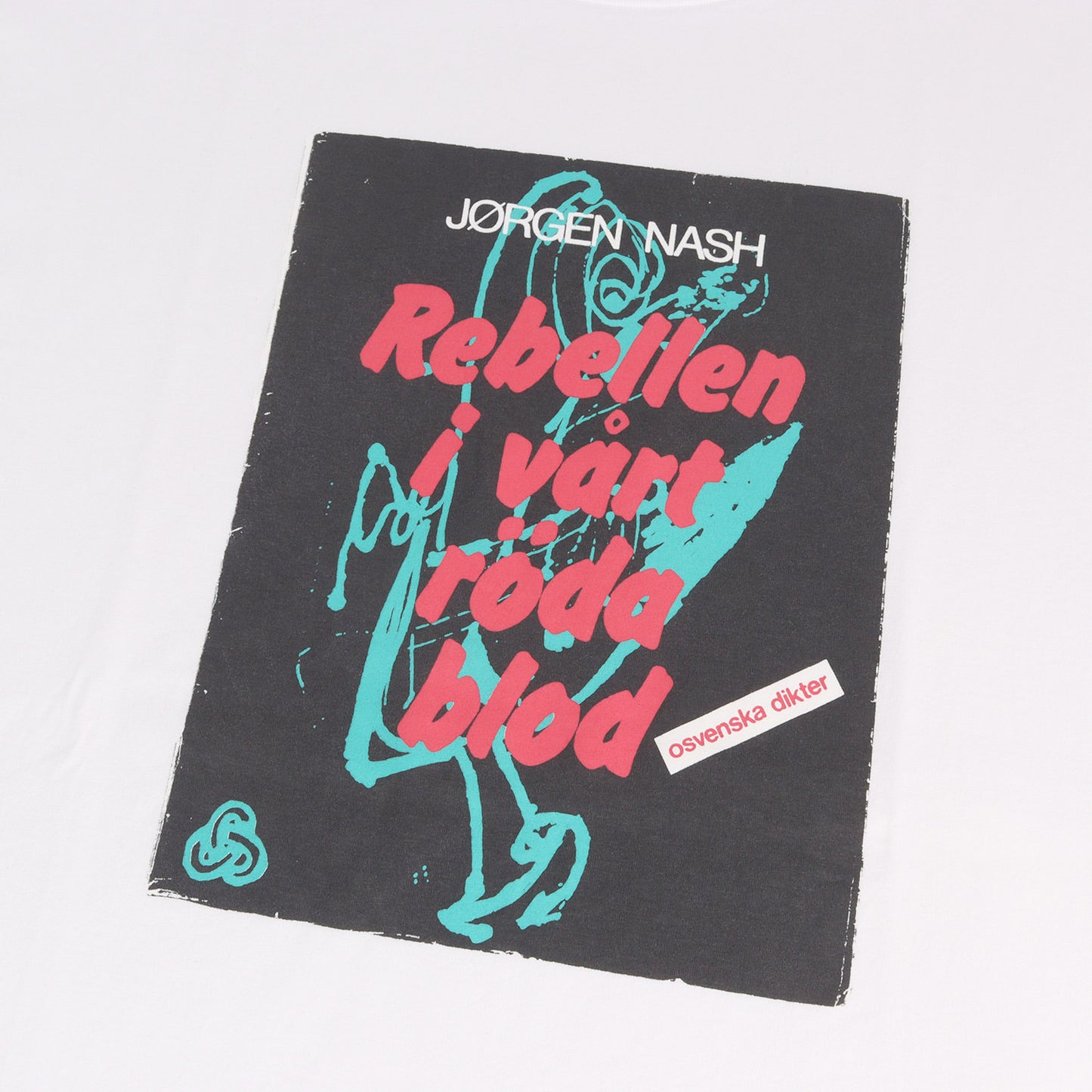 25SS ×JORGEN NASH アートプリント Tシャツ(Rebellen I vart roda blod TEE)
