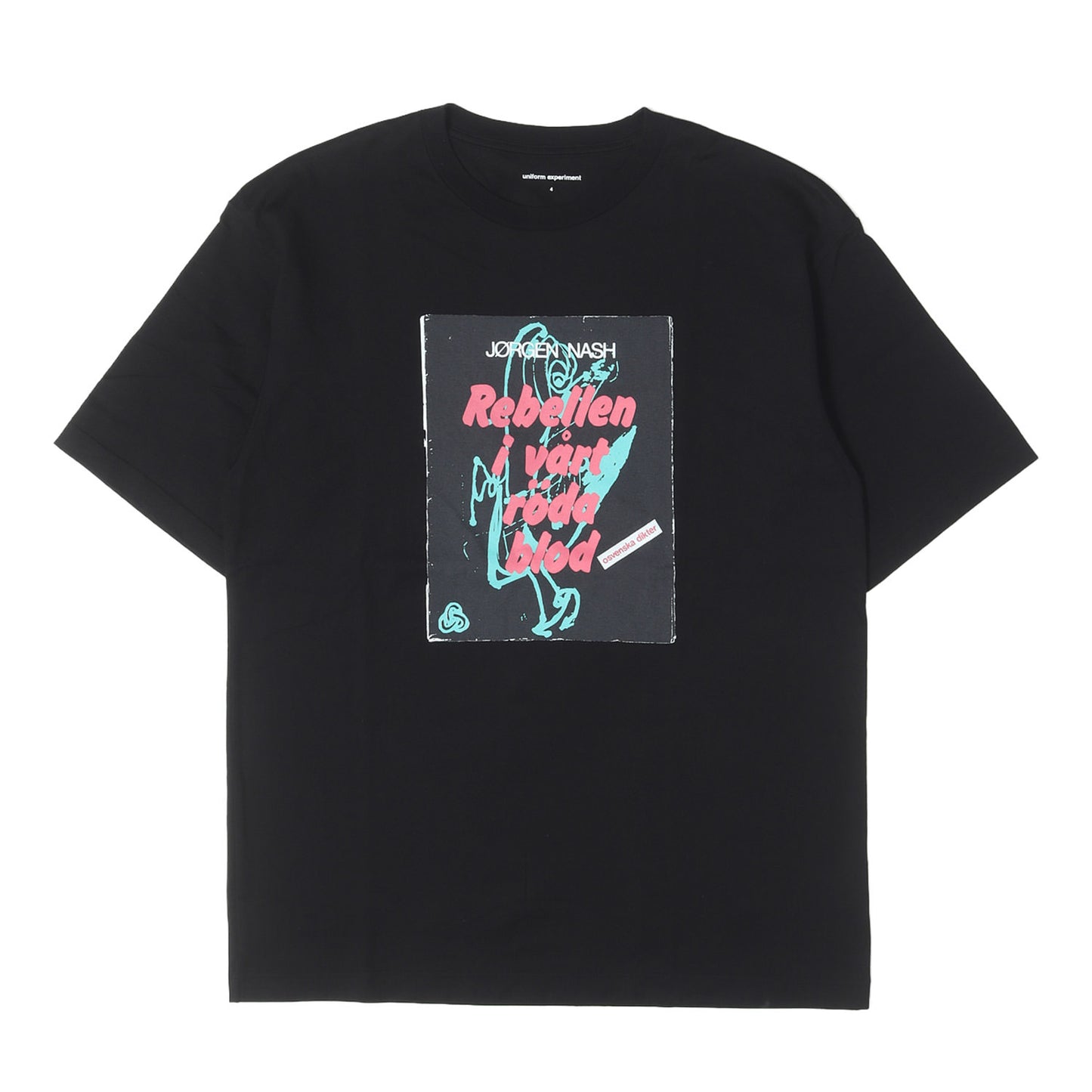 25SS ×JORGEN NASH アートプリント Tシャツ(Rebellen I vart roda blod TEE)