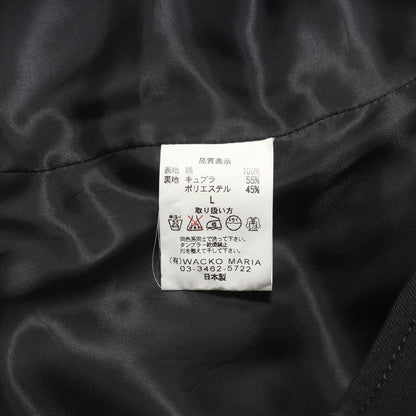チェーン刺繍ロゴ キャンバス ベスト