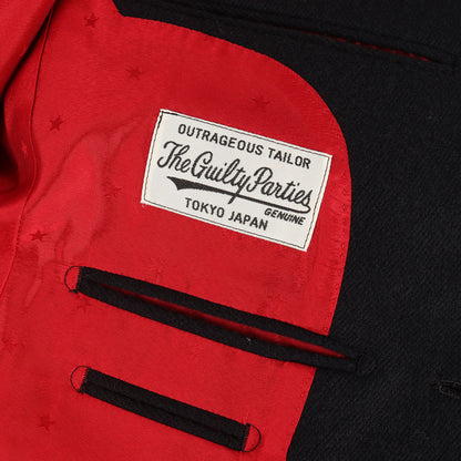 ×WoolRich メルトンウール バックロゴ テーラードジャケット