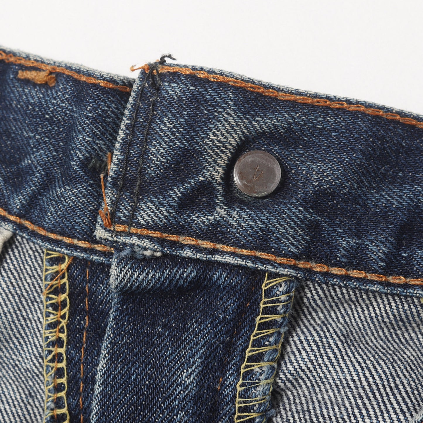 [雰囲気抜群] 60s 606 Big E デニムパンツ / USA製 ボタン裏刻印4