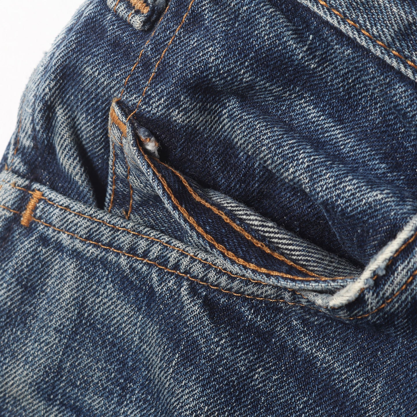 [雰囲気抜群] 60s 606 Big E デニムパンツ / USA製 ボタン裏刻印4
