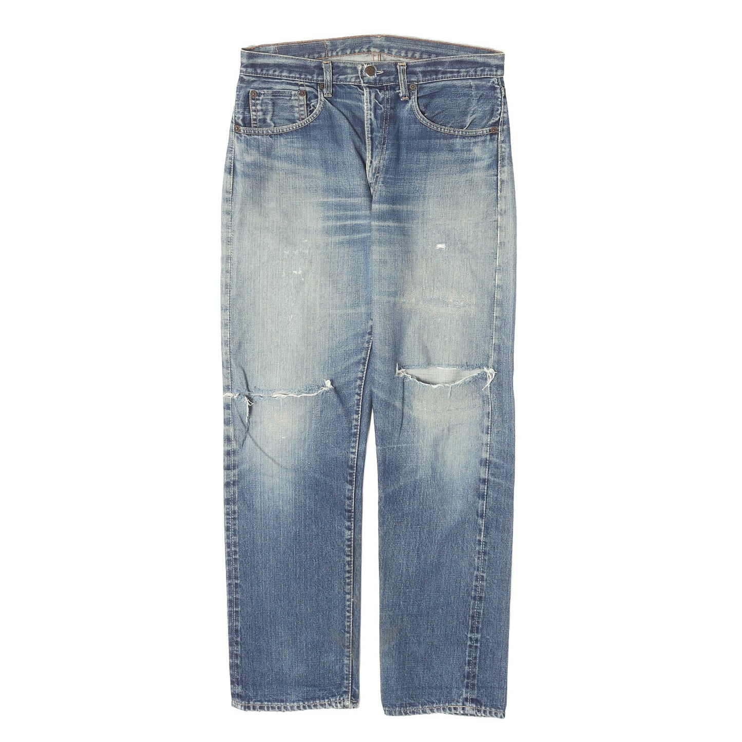 [雰囲気抜群 両耳付き] 60s 505 Big E デニムパンツ / USA製 ボタン裏刻印5