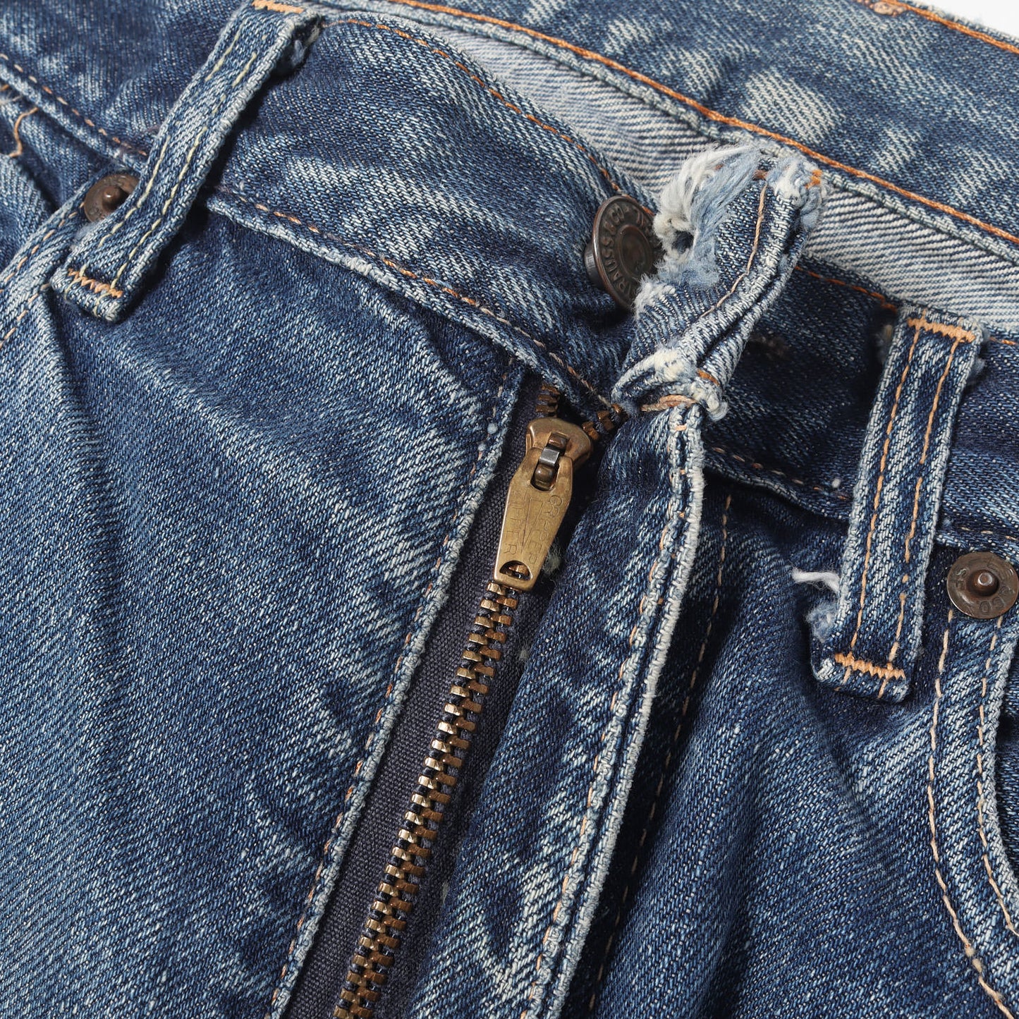 [雰囲気抜群 両耳付き] 60s 505 Big E デニムパンツ / USA製 ボタン裏刻印5