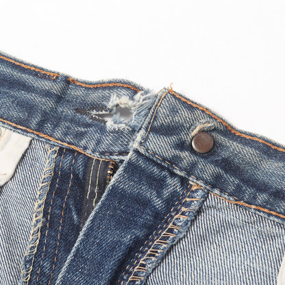 [雰囲気抜群 両耳付き] 60s 505 Big E デニムパンツ / USA製 ボタン裏刻印5